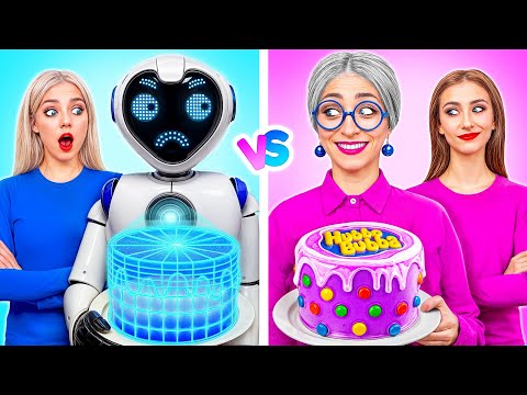 Me vs Grandma vs Robot Cooking Challenge | Funny Food Situations by Multi DO Challenge