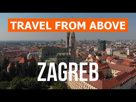 Zagreb from drone | 4k video | Croatia, Zagreb from above