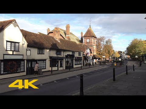 Chipping Ongar Walk: Town Centre【4K】