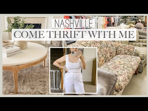 CLOTHING THRIFT HAUL & COFFEE TABLE FLIP - COME THRIFT WITH ME IN NASHVILLE