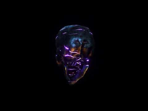 [4K] 1 Hour Loop - Spinning Skull DJ Visual