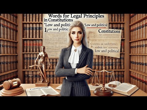 100.🟢Words for Legal Principles in Constitutions