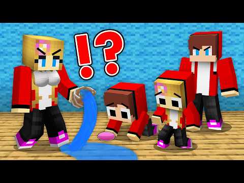 Poor Baby JJ and JJ Sister Life with EVIL JJ Parents - Maizen Family Sad Story in Minecraft - Maizen