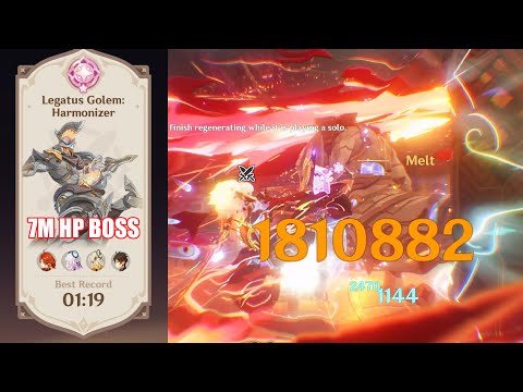 On the Trail of Behemoths Fearless Day 2 | 7M HP Boss | Genshin Impact