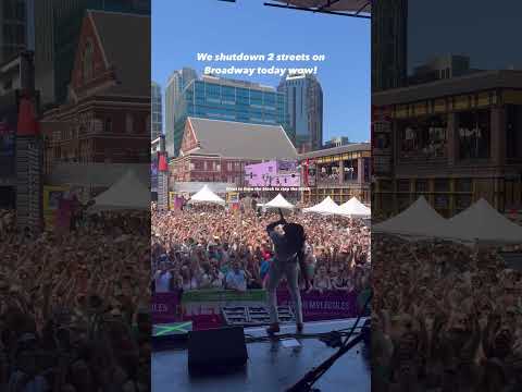 Shaboozey shuts down 2 streets in Nashville during CMA Fest