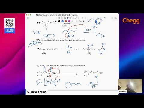 Chegg Organic Chemistry Office Hours With Professor Dave (2/18/25)