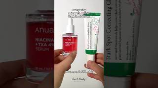 Comparing ANUA TXA Serum VS. AXIS-Y Dark Spot Correcting Glow Serum #hyperpigmentation #anua #axisy