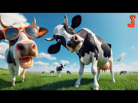 FUNNY COW DANCE 101│Cow Song & Cow Videos 2024 | Cow music | funny dancing cow | gay | gaiya | #cow