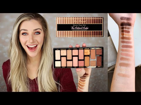 TOO FACED NATURAL NUDES EYESHADOW PALETTE REVIEW & SWATCHES