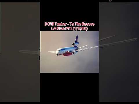 DC10 Tanker (LA Fires 1/11/25) - To The Rescue!! PT2 #lafires