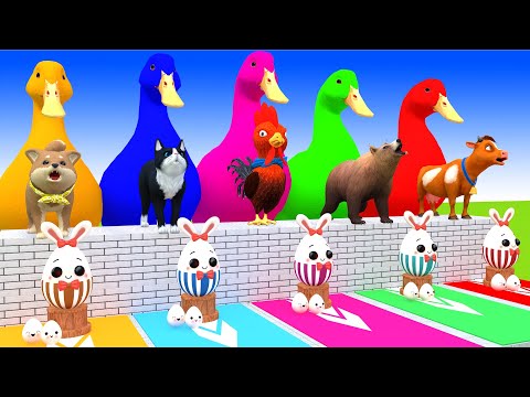 5 Giant Duck, Monkey, Piglet, chicken, dog, mammoth,tiger, Sheep, Transfiguration funny animal 2023