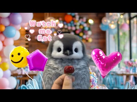 Watch my sweet penguin eat