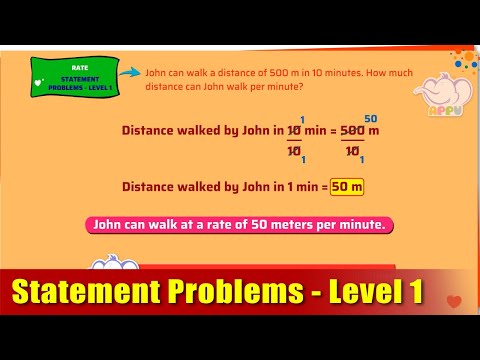 G5 - Module 20 - Exercise 1 - Statement problems - Level 1 | Appu Series | Grade 5 Math Learning