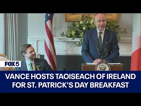 VP Vance St. Patrick's Day breakfast with Taoiseach of Ireland | FOX 5 DC