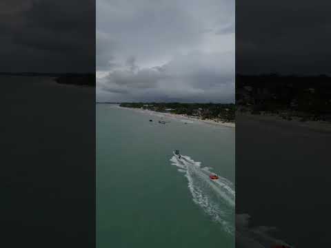 Riding through 7 mile beach Negril Jamaica