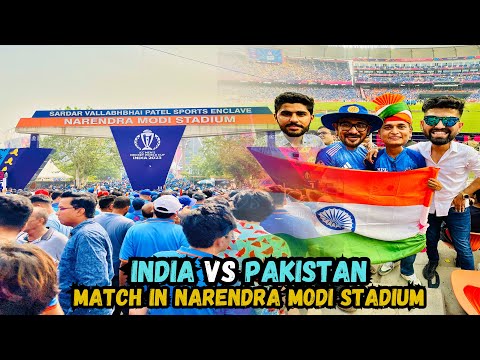 India vs Pakistan Match 🇮🇳 In Narendra Modi Stadium | Bihari Ladka Vlogs