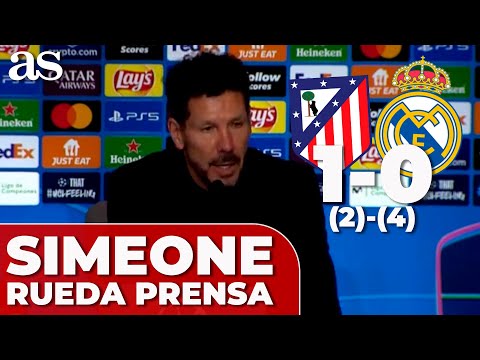 SIMEONE RUEDA DE PRENSA HOY | ATLÉTICO 1 (2) - REAL MADRID 0 (4) | CHAMPIONS LEAGUE