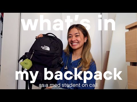 WHAT'S IN MY BAG 2025 | medical student on overnight call!