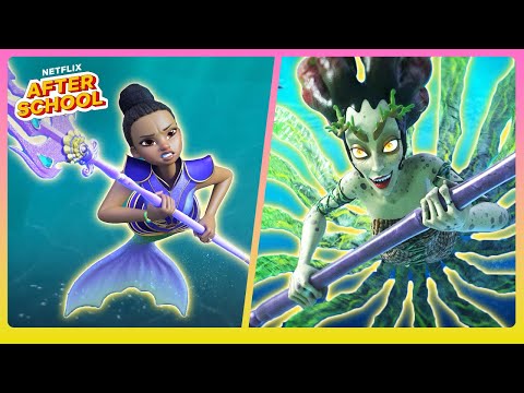 BATTLE for the Pearls of Neptune 🧜‍♀️⚡️ Mermaid Magic | Netflix After School