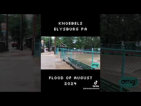 MASSIVE FLOOD Elysburg PA #shorts #flood #knoebels