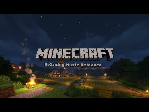 Peaceful and just sleep... minecraft ambience w/ music & fire sounds for study, relax