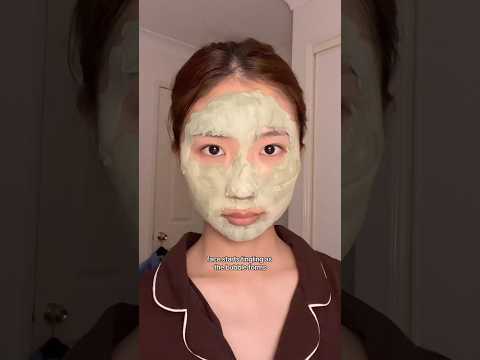 watch my mask go 3x bigger💚 #shortsviral #pcalm #basil #kbeauty #facemask