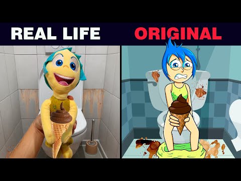 Joy's LITTLE Troubles | REAL LIFE vs ORIGINAL|  The Best Tik-tok from Inside Out 2