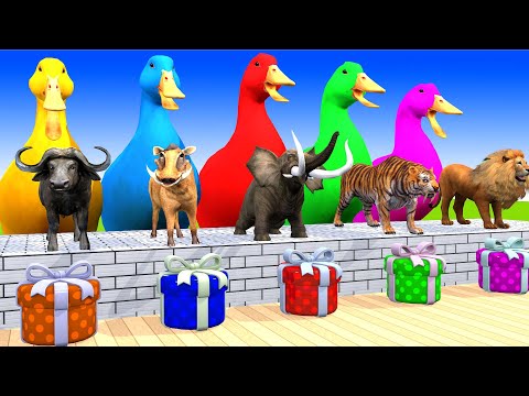 5 Giant Duck, Monkey, Piglet, chicken, dog, mammoth,tiger, Sheep, Transfiguration funny animal 2023