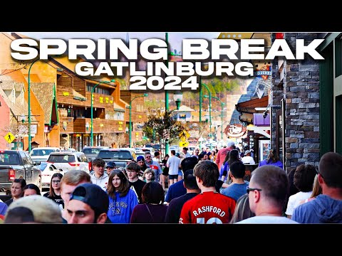 GATLINBURG MARCH 14, 2024 |Sights & Sounds| Spring Break, St Patrick's Day Weekend