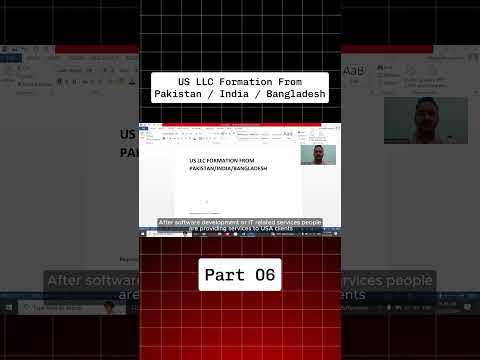 How to Form US LLC from Pakistan in 2025 | FREE Complete Guide Step by Step | Part 06