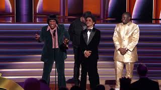 SILK SONIC Wins Record Of The Year For “LEAVE THE DOOR OPEN” | 2022 GRAMMYs Acceptance Speech