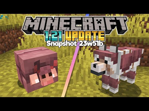 Armadillos & Wolf Armor in Survival! ▫ Minecraft 1.21 Update, Snapshot 23w51b ▫ Survival Gameplay