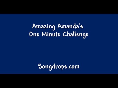 Amazing Amanda's One Minute  Math Mammal Challenge.