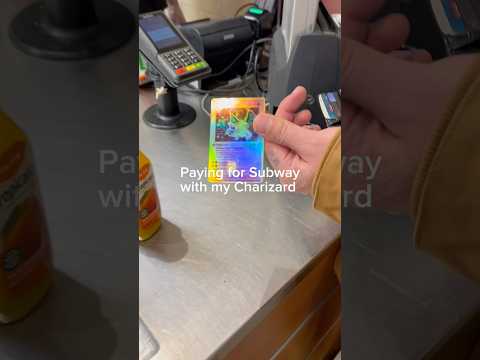 🔥Paying for Subway with a Charizard!