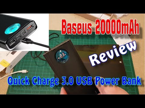 ✅ Baseus 20000mAh Type C PD Fast Charging + Quick Charge 3.0 USB Power Bank