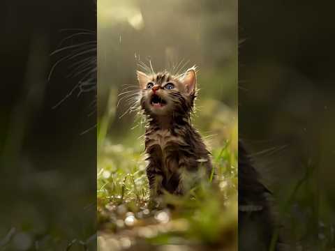 Dog with a big Heart Saves a small, cold, and hungry Kitten 🐾❤️🐕