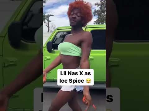 Lil nas x as ice spice 😭