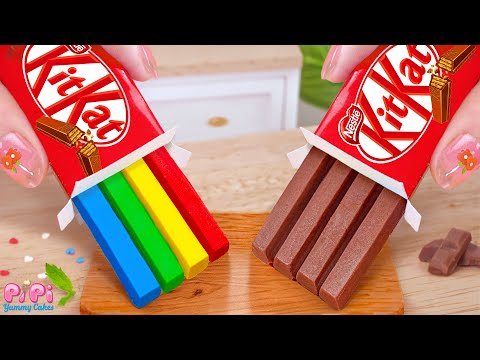 Amazing KITKAT Cake Surprises💘How to Make Miniature Rainbow Chocolate Cake Ideas🌈Pipi Yummy Cake