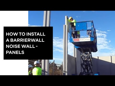 How To Install A BarrierWall Noise Wall - Panels | ModularWalls