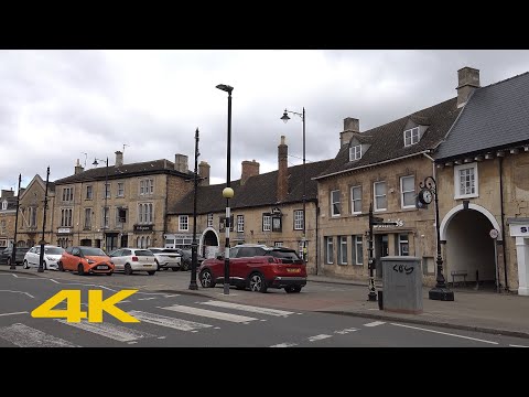 Market Deeping Walk: Town Centre【4K】