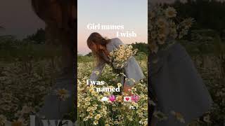 Girl names I wished I was named Pt. 1💞 #names #aesthetic #pinterest #shorts #recommended #tiktok