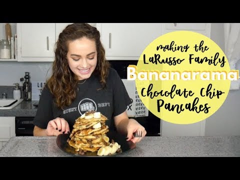 Cobra Kai's Bananarama Chocolate Chip Pancakes || Made by Samantha LaRusso!