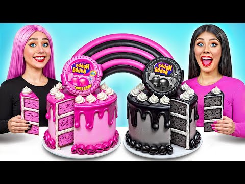 Black vs Pink Cake Decorating Challenge by TeenDO