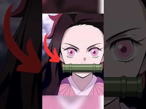 Why Does Nezuko Have A Bamboo Muzzle? ♥ ♥ #shorts #demonslayer #kimetsunoyaiba