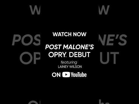 Relive @postmalone’s full Opry Debut night - out on Opry YT now! 🤠🎬 #postmalone #opry