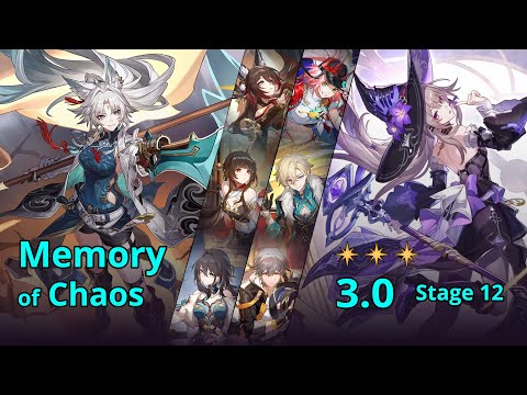 E0 Feixiao & E1S1 The Herta + E0 Rappa - MoC 3.0 Stage 12 (3 Stars) | Honkai: Star Rail