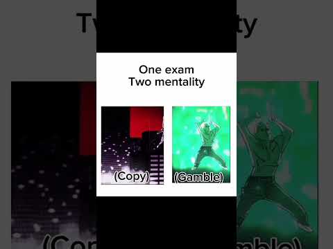 One exam and two mentality!!! #anime #funny #shortsvideo #jjk #Jujutsukaisen #shorts