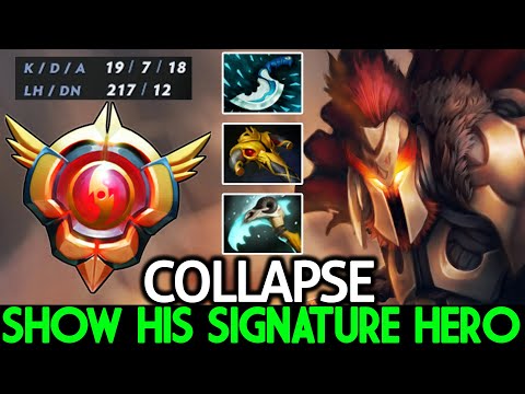 COLLAPSE [Mars] Show His Signature Hero Absolute Savage Dota 2