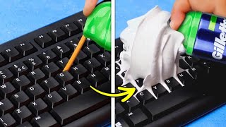 33 HANDY EVERYDAY LIFE HACKS || Genius DIY Ideas For Cleaning, Organization, Glue Gun And Slime