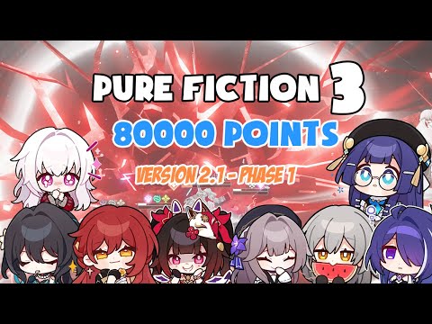 Pure Fiction 3 | E2S0 Clara E0S1 Archeron 80000 Points | Deceitful Chaos | Honkai Star Rail 2.1